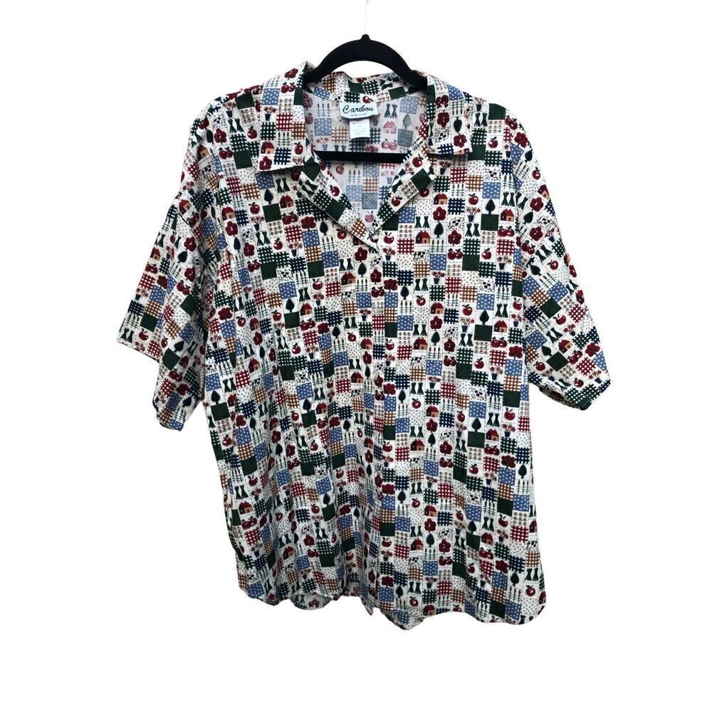 Caribou New York Size 2XL  Farm Life, Yard, Gardening, Apple, County Fair Short